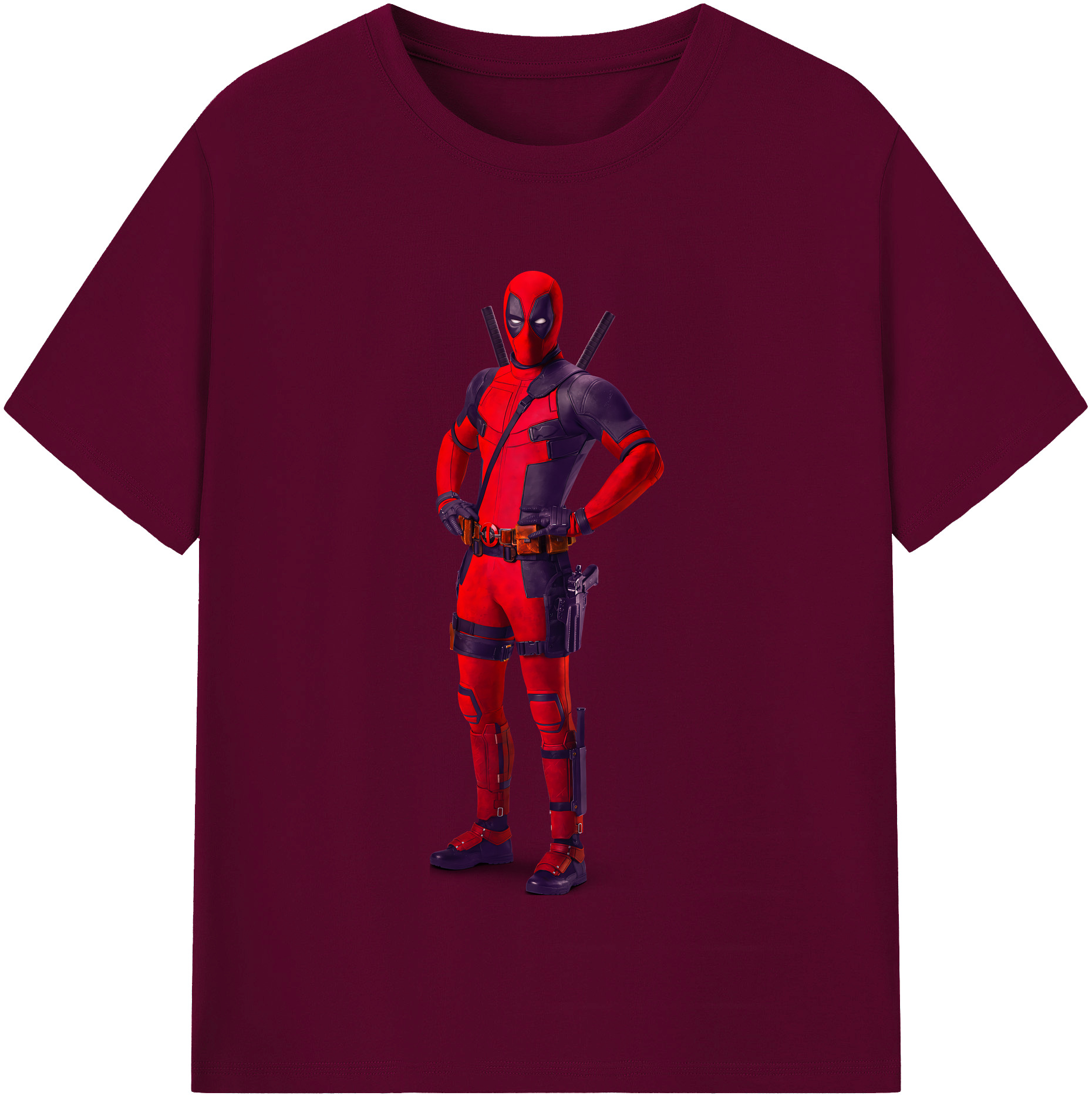（画像用） Deadpool デッドプール レディースカジュアルプリントTシャツ（綿100％）